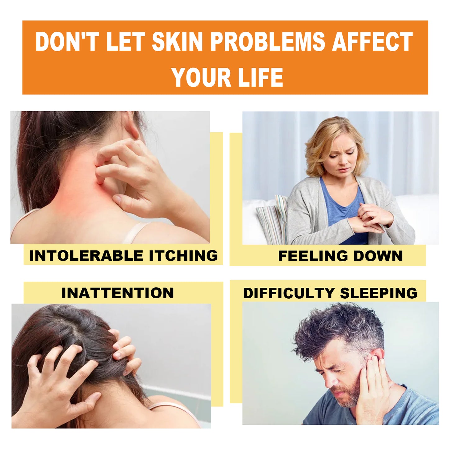 Fifuroes Bee Venom Psoriasis Cream, Relieve Itchy Skin Repair Hand Moss Moisturizing Skin Care Cream