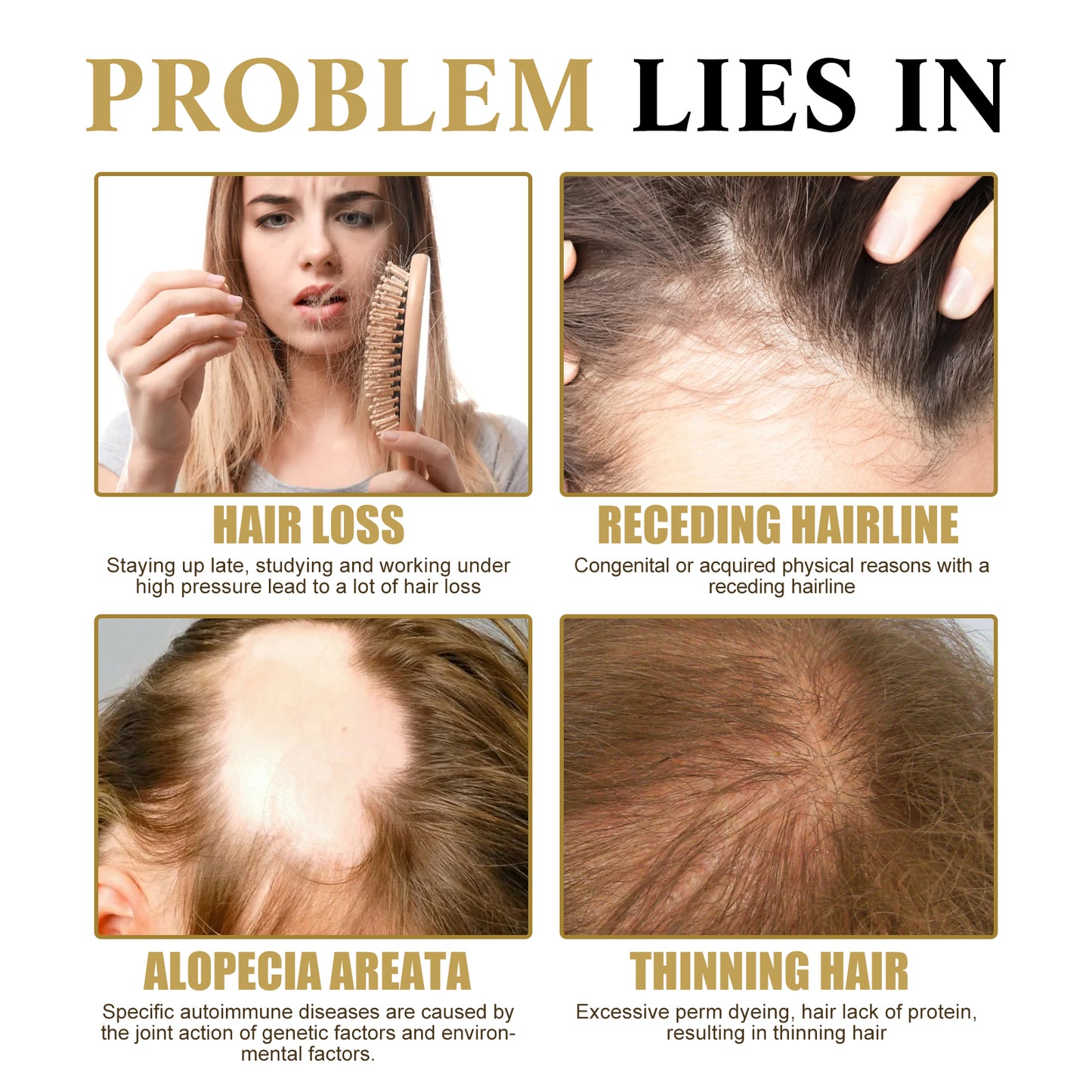 Fifuroes Hair Boost Darken Strengthen Essence, Scalp Massage Moisturizing Hair Roots Thick Smooth Hair Care Ball