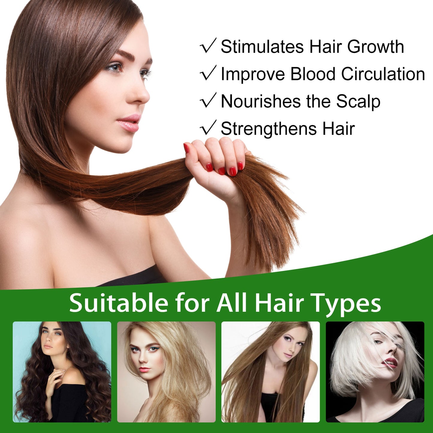 Fifuroes Rosemary Hair Essential Oil Gentle Scalp Care Soft Shine Natural Fluffy Hair Essential Oil