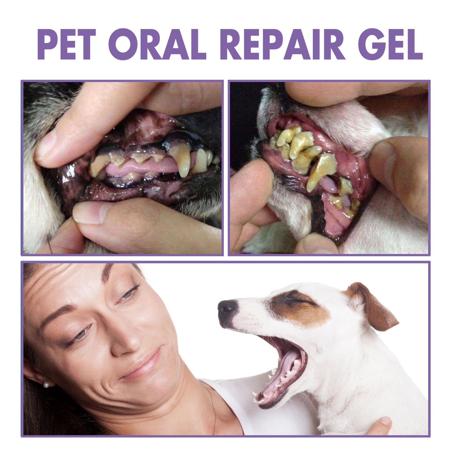 Fifuroes Pet Oral Repair Gel, Deep Cleaning Dog And Cat Tooth Stains Oral Cleaning Care