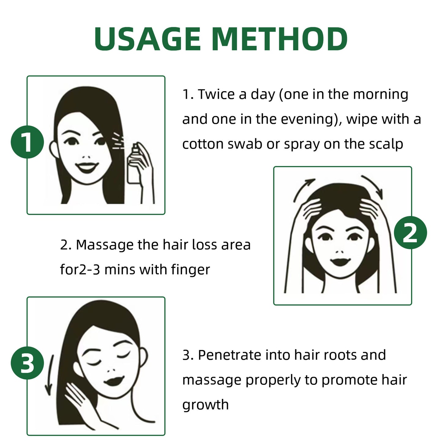 Fifuroes Ginseng Hair Growth Liquid, Ginseng Essence Moisturizes Hair, Hair Prevents Loss And Care Hair Growth Spray