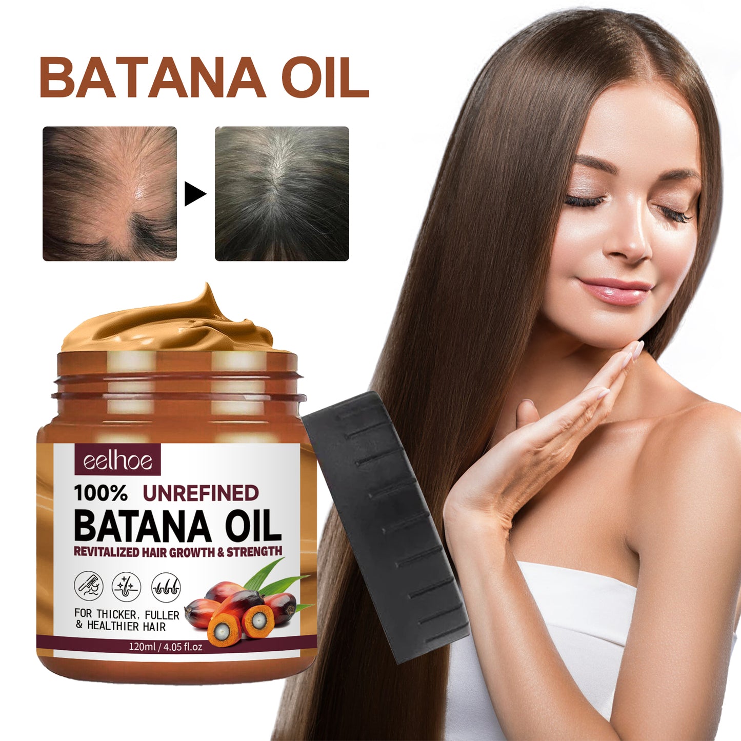 Fifuroes Batana Oil Conditioner Moisturizes, Hydrates, Improves Dry Hair, Softens And Fluffs Hair Care