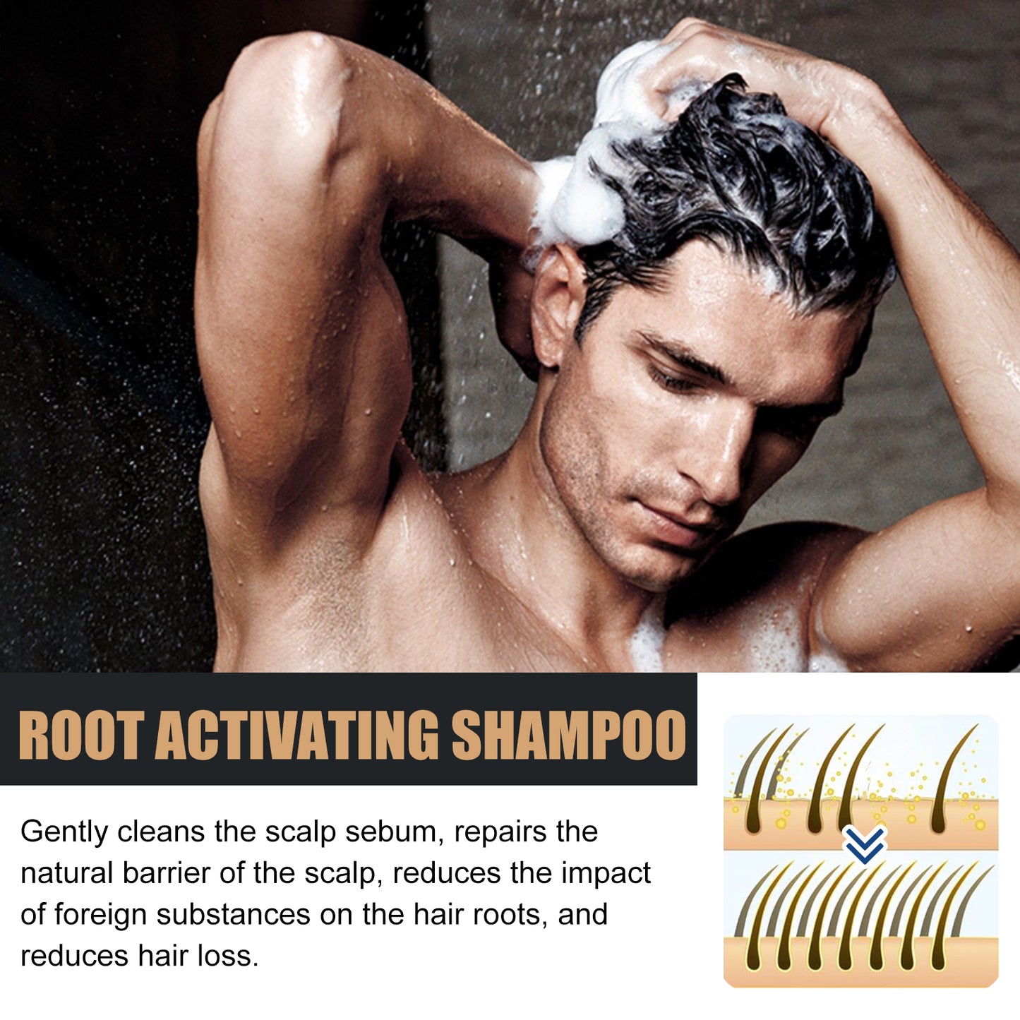 Fifuroes Hair Conditioner, Anti-Loss Hair Dense And Fluffy Hair Supple Strong Repair Shampoo