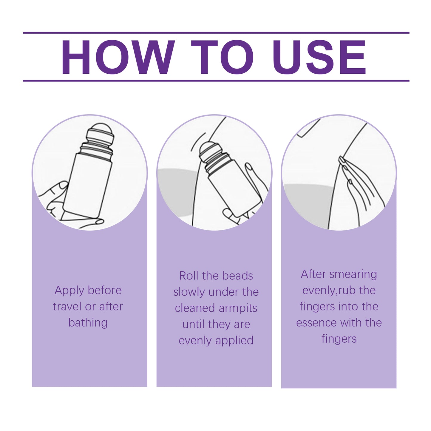 Fifuroes Lavender Deodorant For Summer Armpit Workouts, Sweat Odors Cleaning And Staying Portable Deodorant