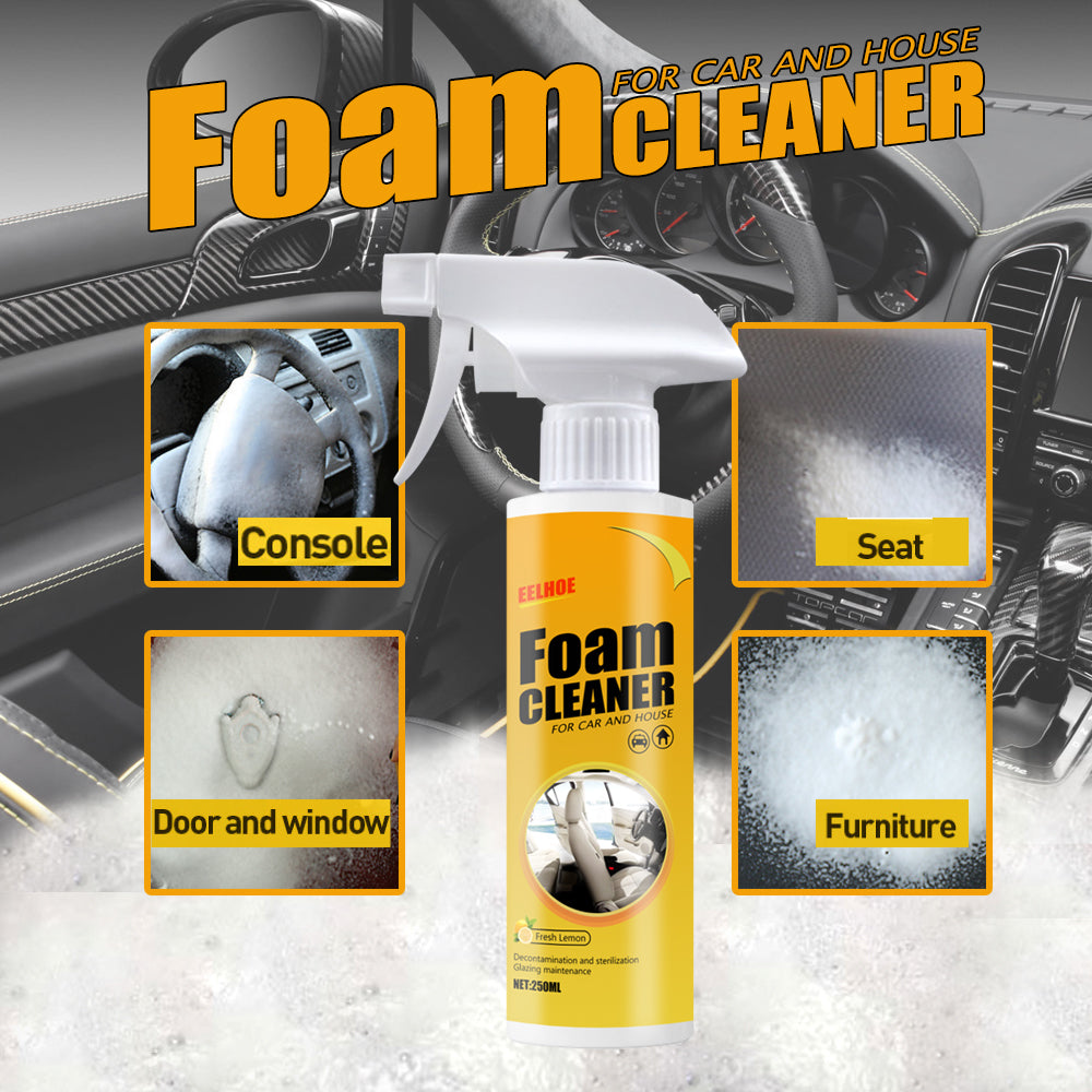 Fifuroes Multi-Purpose Foam Cleaner, Leather Seat Foam Head Cleaner Car Interior Decontamination Cleaning