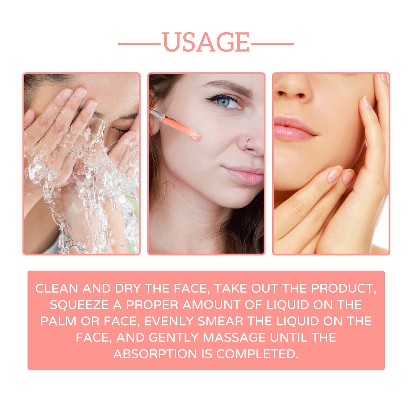 Fifuroes 5 in 1 Face Serum, Moisturizes Skin Firming Lightening Acne Spots Beautiful Skin Serum