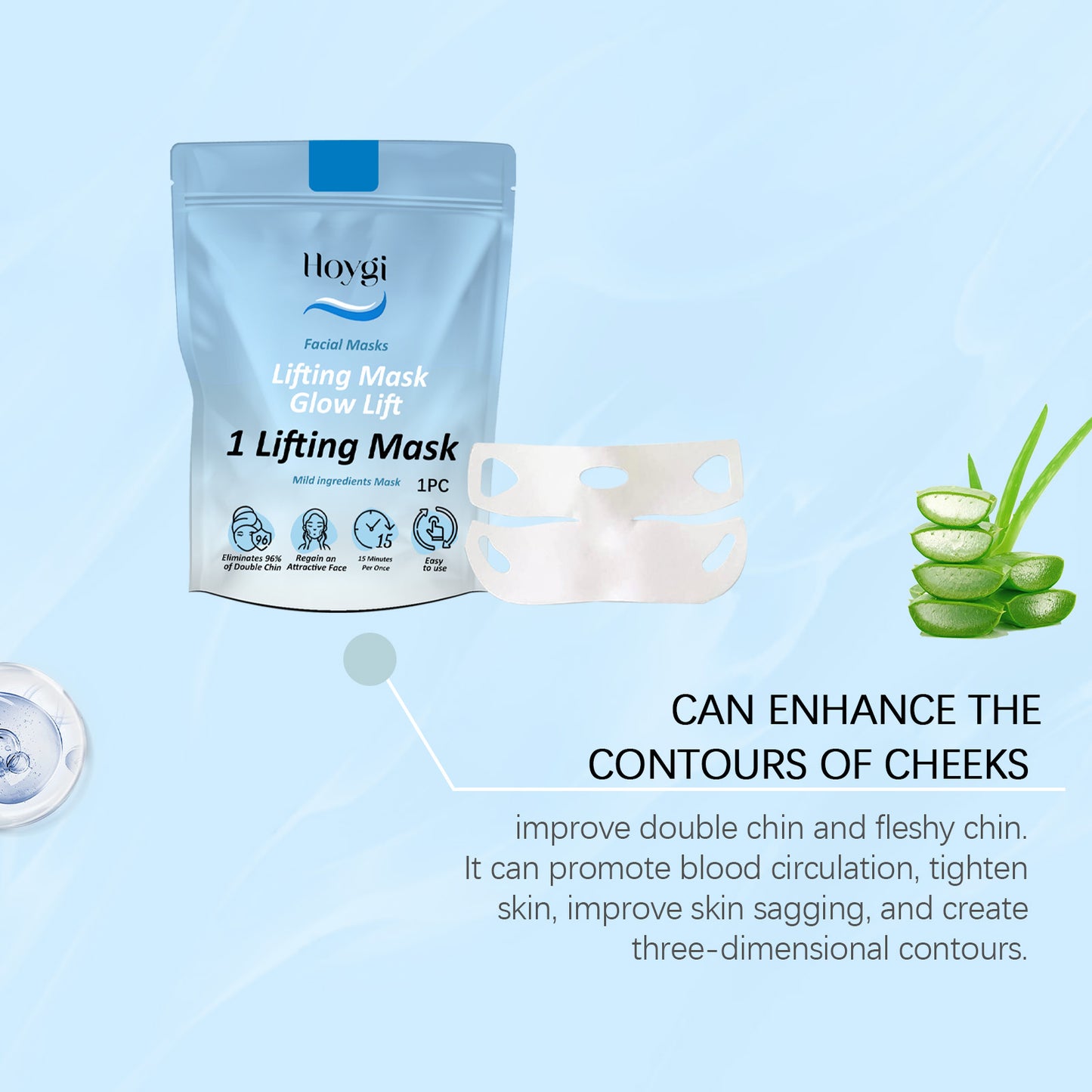 Fifuroes V Lift Mask, Collagen Nourishing Skin Firming, Moisturizing, Hydrating And Brightening Lifting Mask