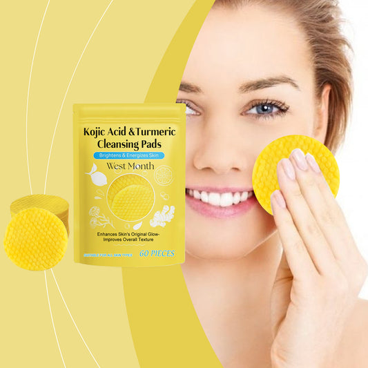 Fifuroes Turmeric Acid Cleaning Pad Brightening Cleaning Gentle Moisturizing Nourishing Care Cleansing Pad
