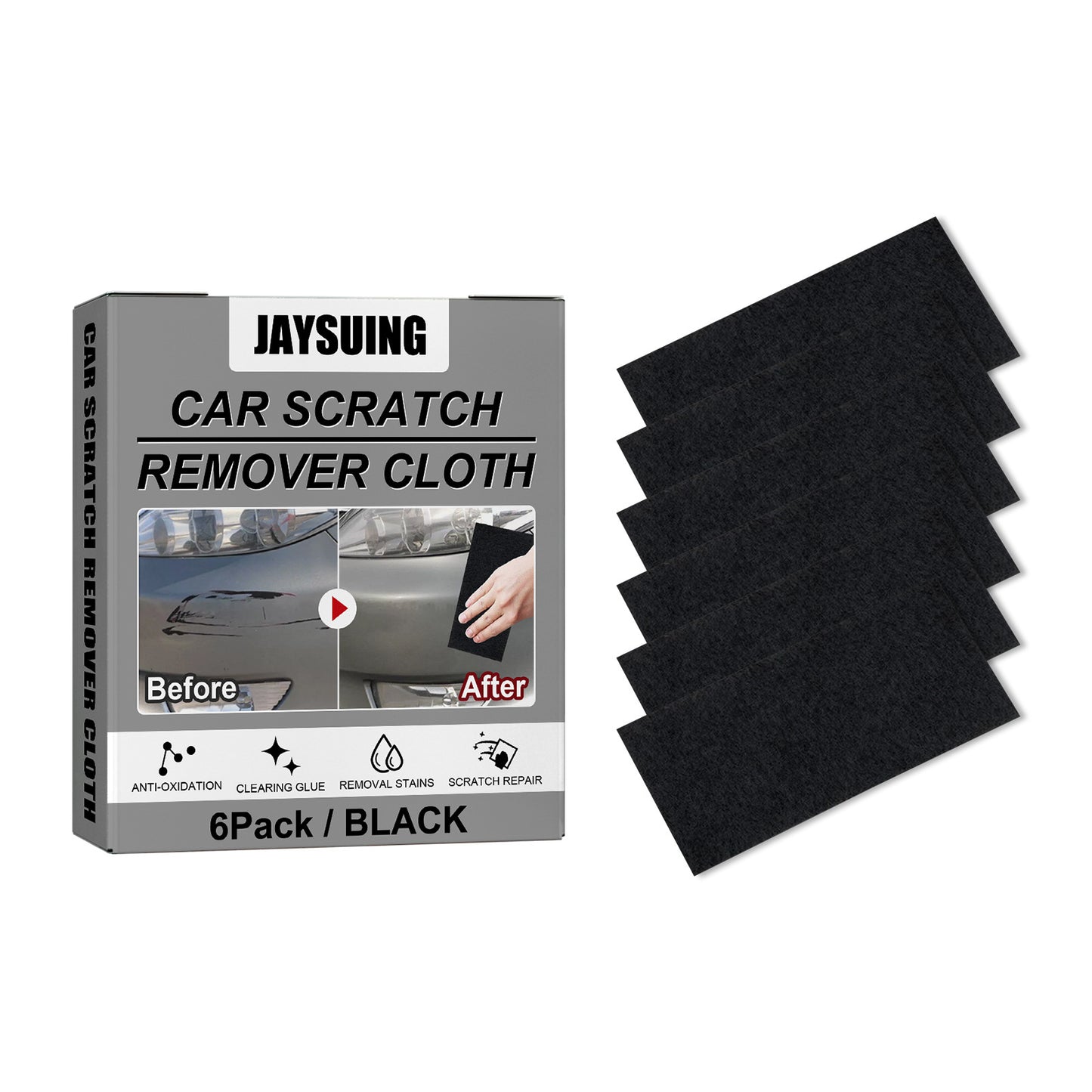 Fifuroes Car Scratch Remover Cloth, Nano Flash Cloth Car Scratches Water Stain Cleaning Scratches Care And Maintenance