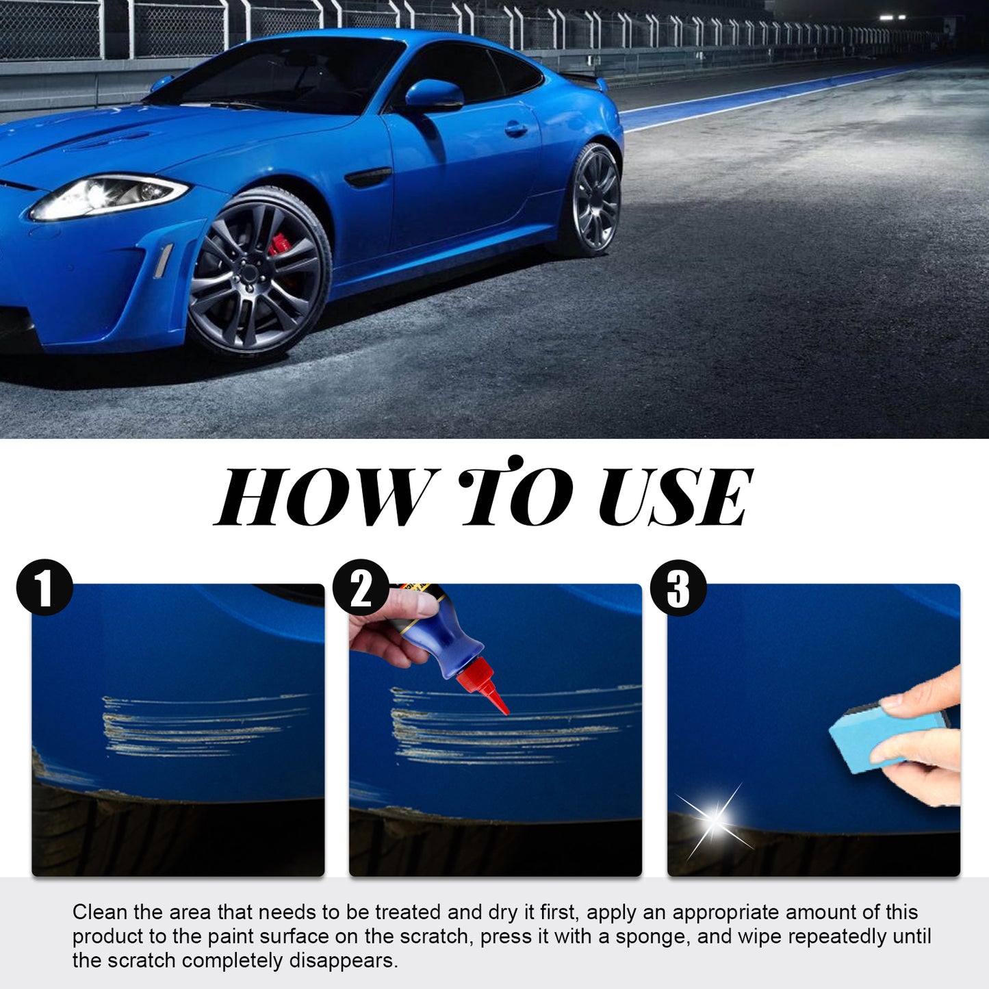 Fifuroes Car Paint To Scratch Artifact, Remove Paint Scratches Repair Protection Scratches Decontamination Polishing