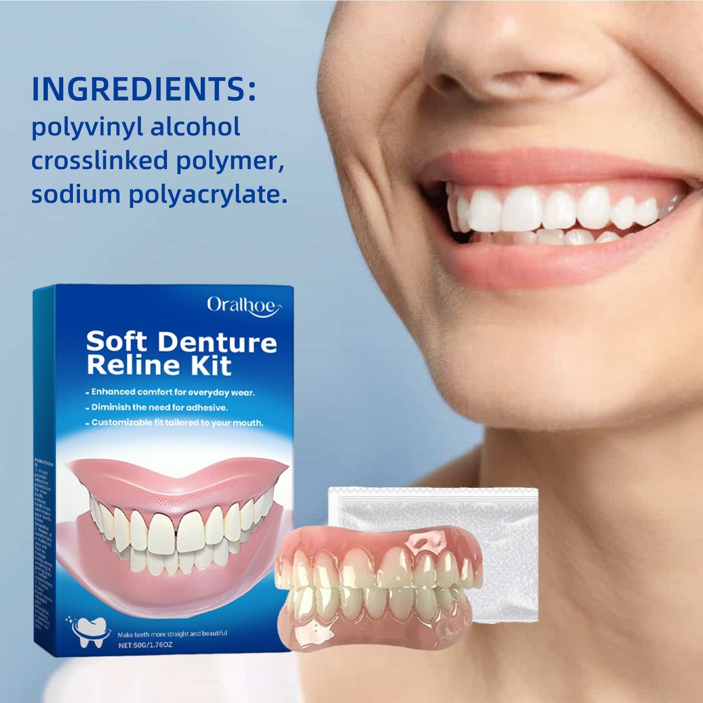 Fifuroes Cosmetic Denture Braces Cosmetic Dental Cosmetic Kit
