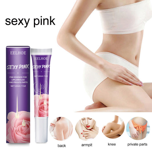 Fifuroes Brightener Pink Essence, Breast Areola Private Part Tender White Lip Joint To Remove Melanin Pink Essence