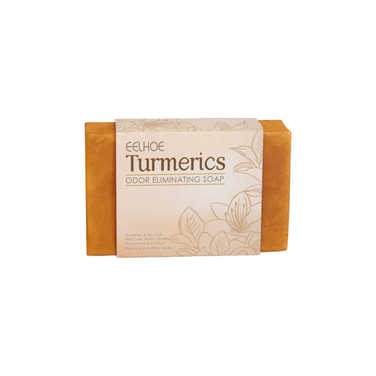 Fifuroes Turmeric Cleansing Soap Moisturizes Skin Women's Body Gently Cleans Odors Moisturizing Brightening Cleansing Soap