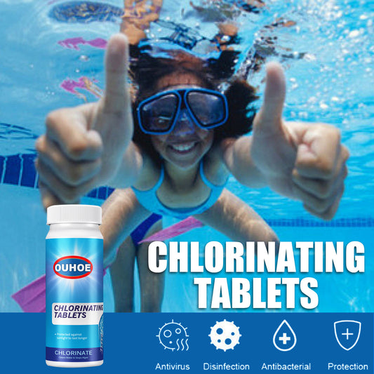 Fifuroes Pool Cleaning Tablet, Swimming Pool Effervescent Tablet Decontamination Cleaning Tablet Multifunctional Cleaning Tablet