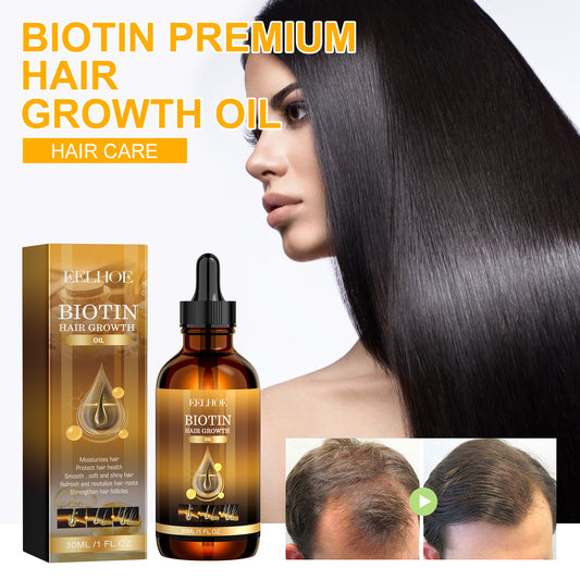 Fifuroes Biotin Hair Essential Oil Deeply Moisturizes And Improves Scalp Massage Treatment Soft Hair Essential Oil
