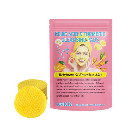 Fifuroes Turmeric Acid Cleansing Pad Gently Cleanses Skin, Lightened Acne Face, Brightened Pores