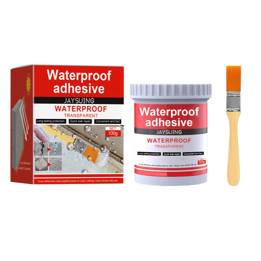Fifuroes Waterproof Adhesive, Roof Bathroom Kitchen Wall Waterproof Free Smashing Brick Leakproof Paint