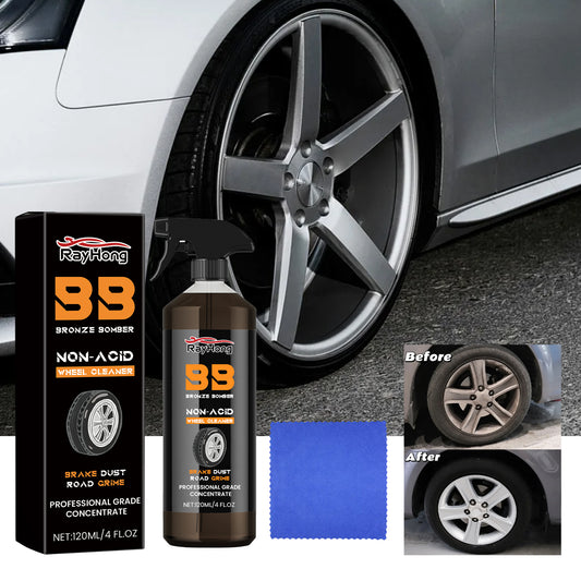 Fifuroes Car Wheel Cleaner, Car Tire Retread Rust Removal Polishing Stain Remover