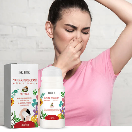 Fifuroes Deodorant Solid Stick, Clean Underarm Odor Body Odor Perspiration Summer Refreshing Light Fragrance Lasting Care