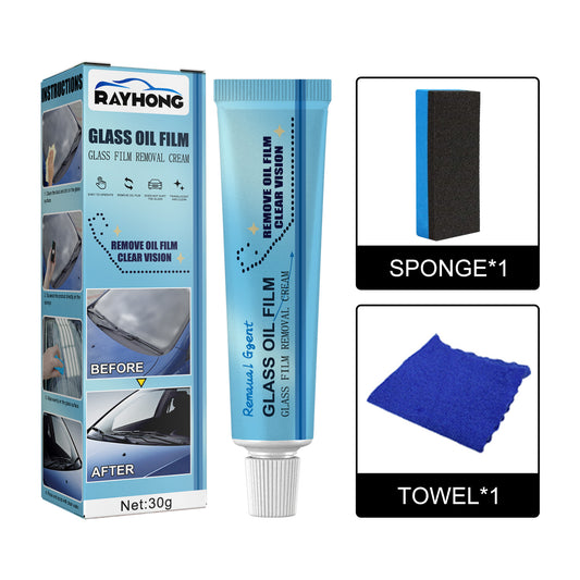 Fifuroes Glass Oil Film Remover Decontamination Clean Rain Proof Car Front Windshield Window Oil Film Removal