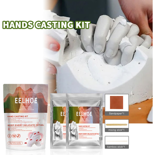 Fifuroes Hands Casting Kit, Baby Three-Dimensional Hand And Foot Mold Production Material Valentine's Day Gift
