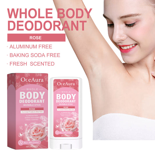 Fifuroes Whole Body Deodorant, Rose Fragrance Naturally Refreshing Lighten Underarm Odor Lasting Fragrance
