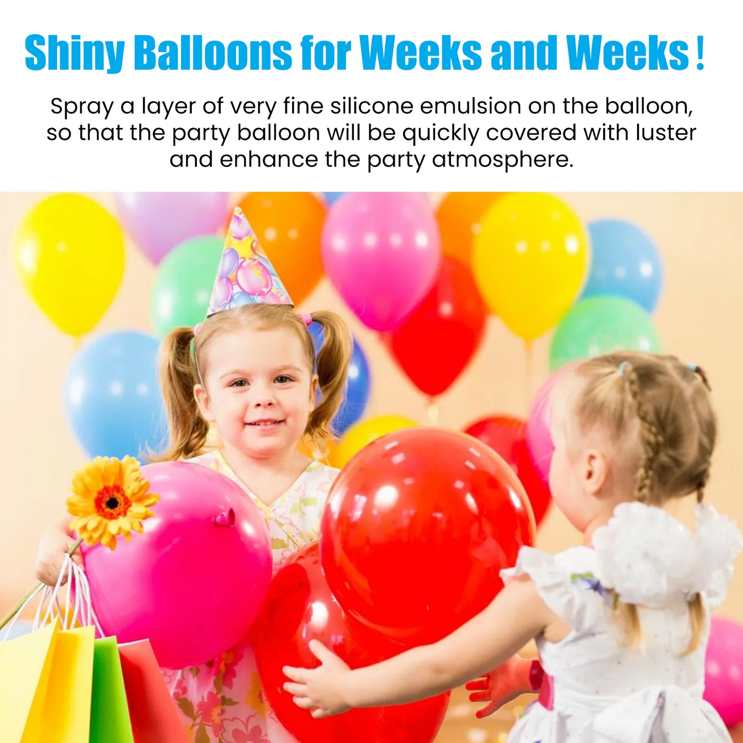 Fifuroes Aerosol Balloon Spray, Balloon Surface Texture Gloss Lasting Non Oxidation Fading Spray