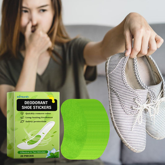 Fifuroes Deodorant Shoe Stickers, Deodorant Sports Breathable Deodorant Absorbent Comfortable Refreshing Invisible Deodorant Insoles
