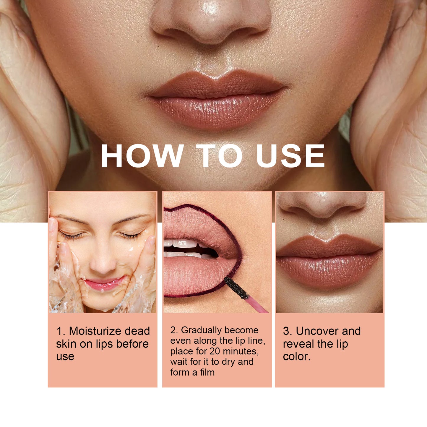 Fifuroes Peel Lip Liner, Plump Lip Lines Show Lip Color Without Makeup Peeling Lip Liner