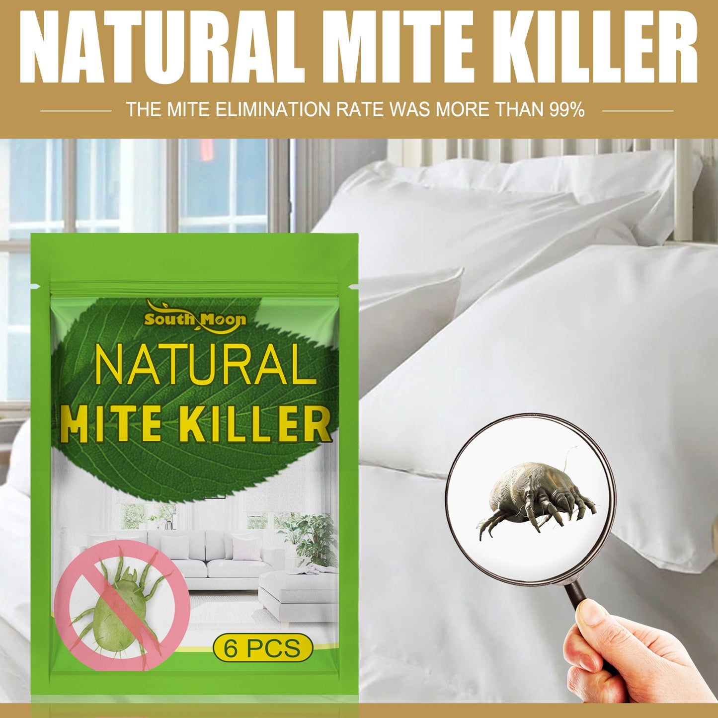 Fifuroes Mite Removal Agent Mite Removal Kit For Household Bed Clothing Plant Mite Removal Kit For Catching Mites