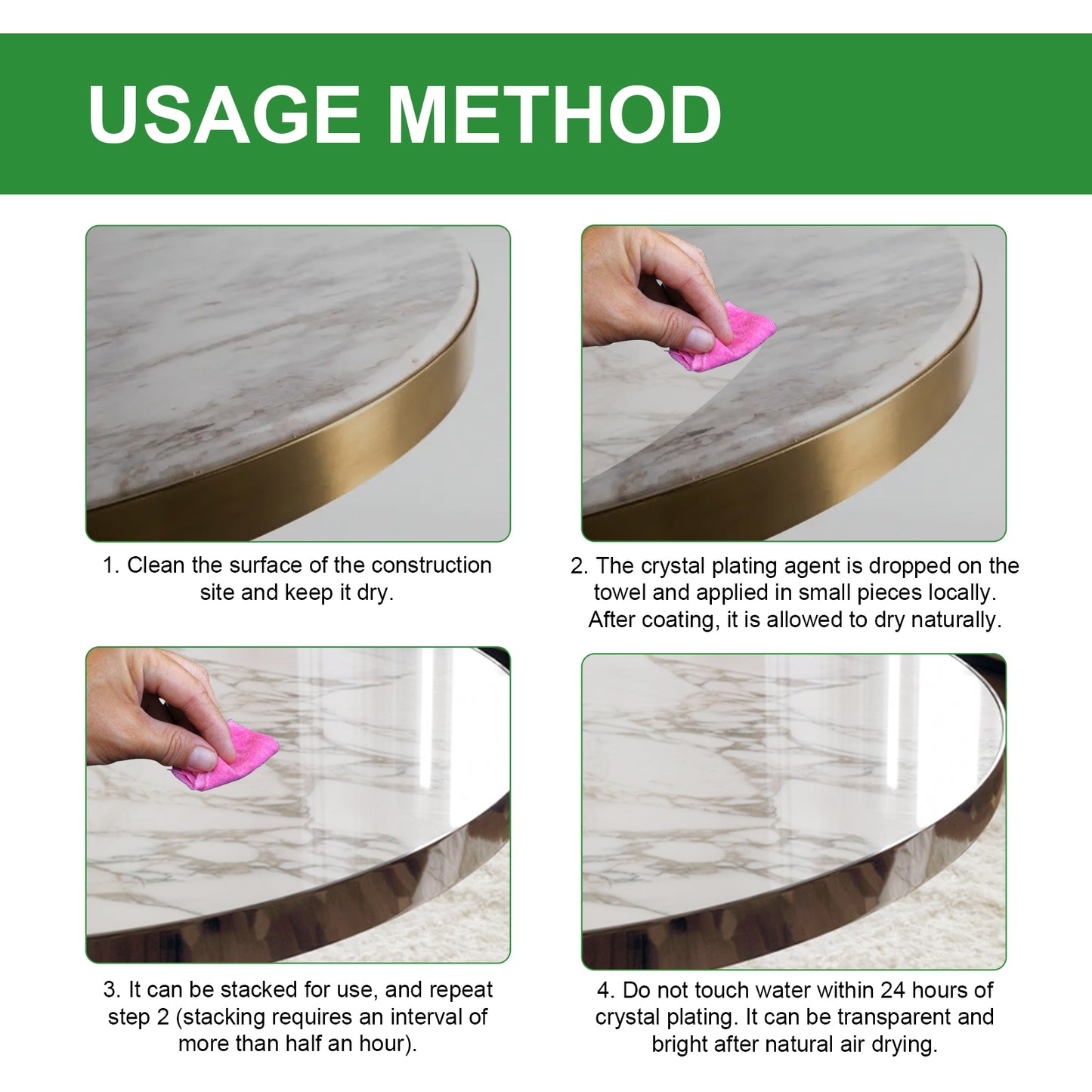 Fifuroes Stone Crystal Plating Agent, Marble Polishing Nano Crystalline Liquid Tile Scratches Repair Brightening Reduction