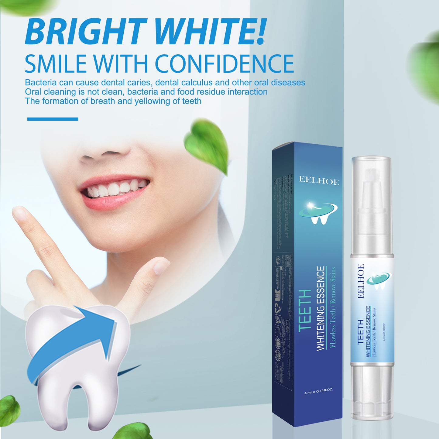 Fifuroes Teeth Cleaning Pen Deep Clean White Teeth Fresh Breath Clean Mouth Clean Plaque Clean