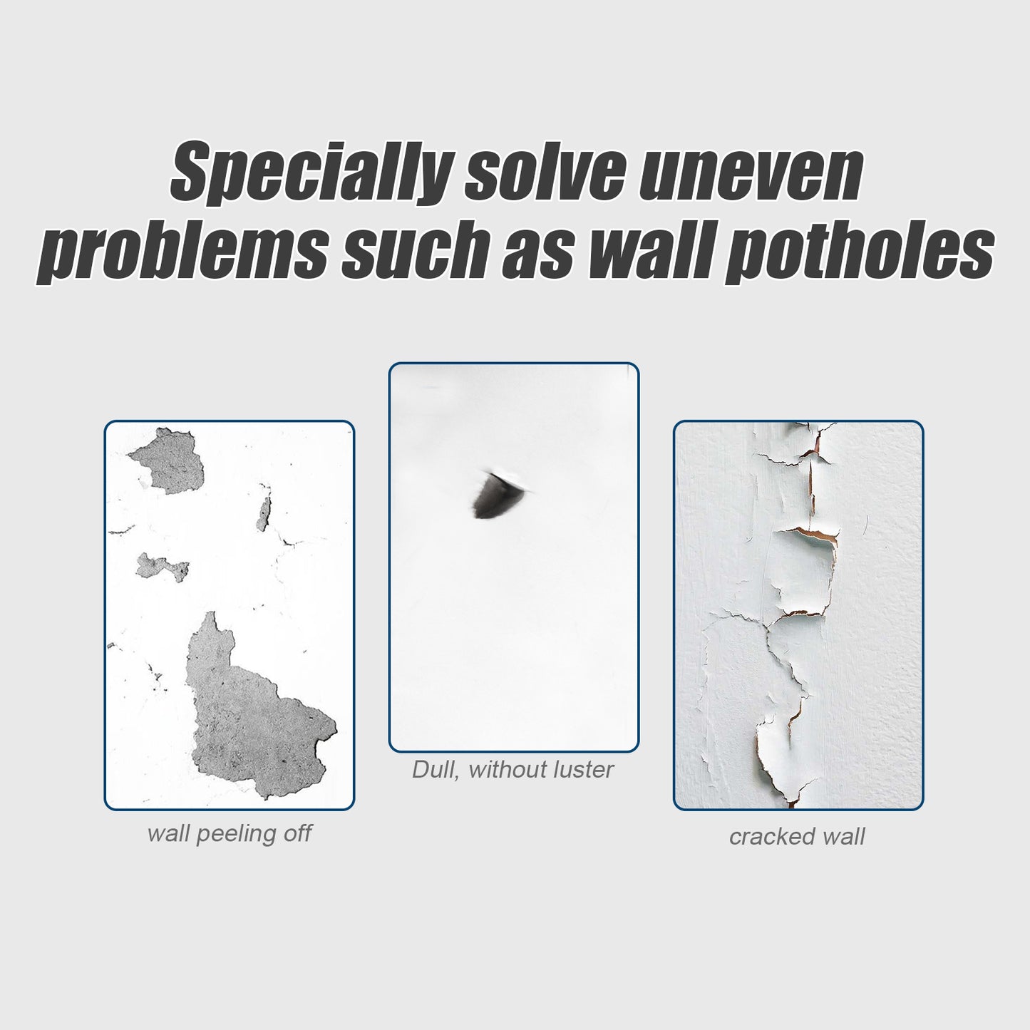 Fifuroes Wall Repair Paste, Covering Stain Repair Agent Wall Paint Off Moisture Proof Wall Paint Crack Repair Plaster