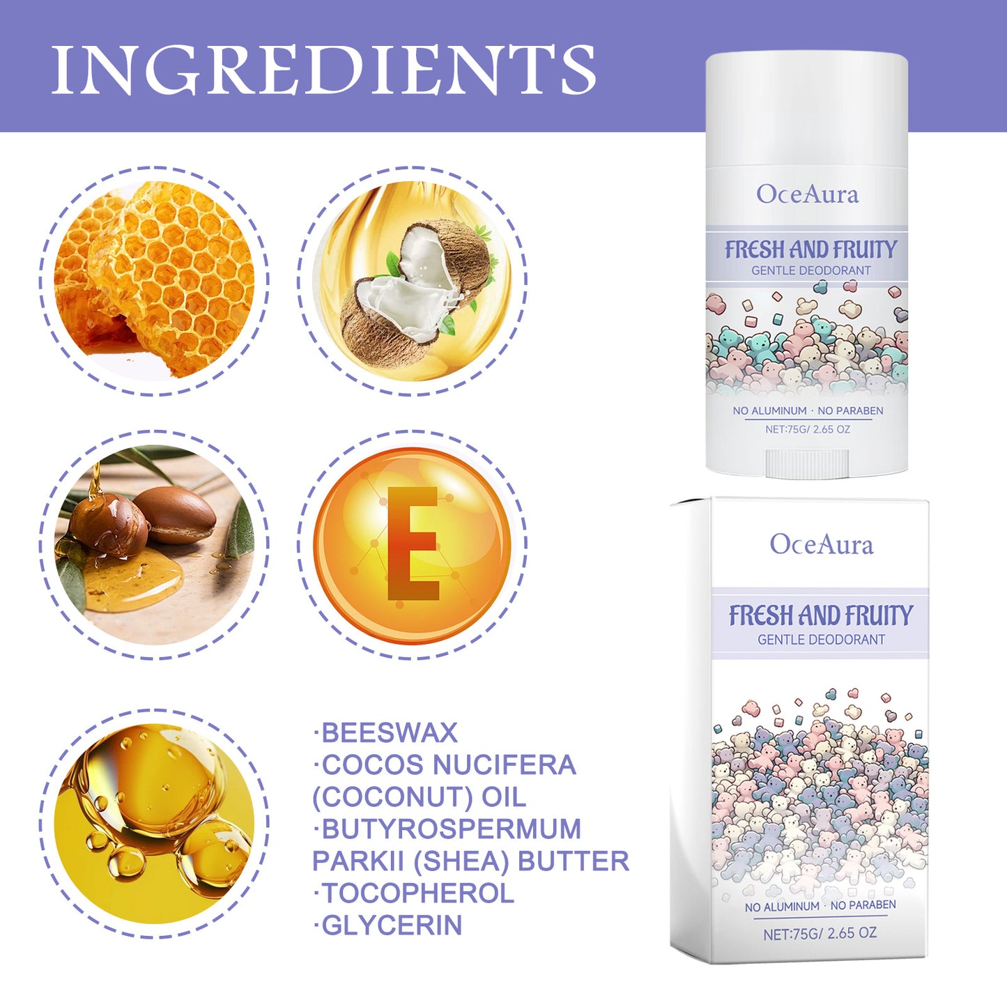 Fifuroes Natural Deodorant Stick,
