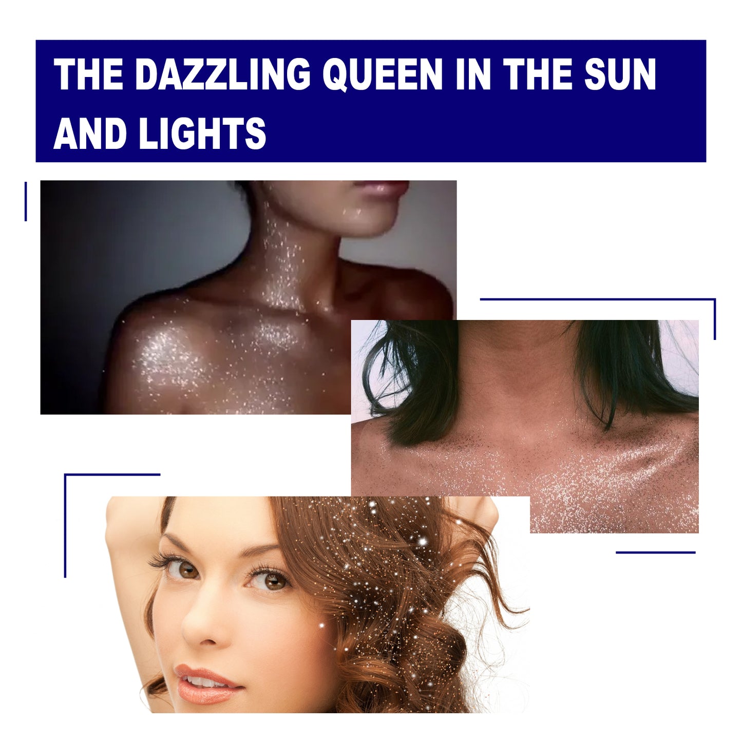 Fifuroes Brightening Glitter Spray Collarbone Hair Halloween Party Nightclub Dress Film Highlighter Spray Powder
