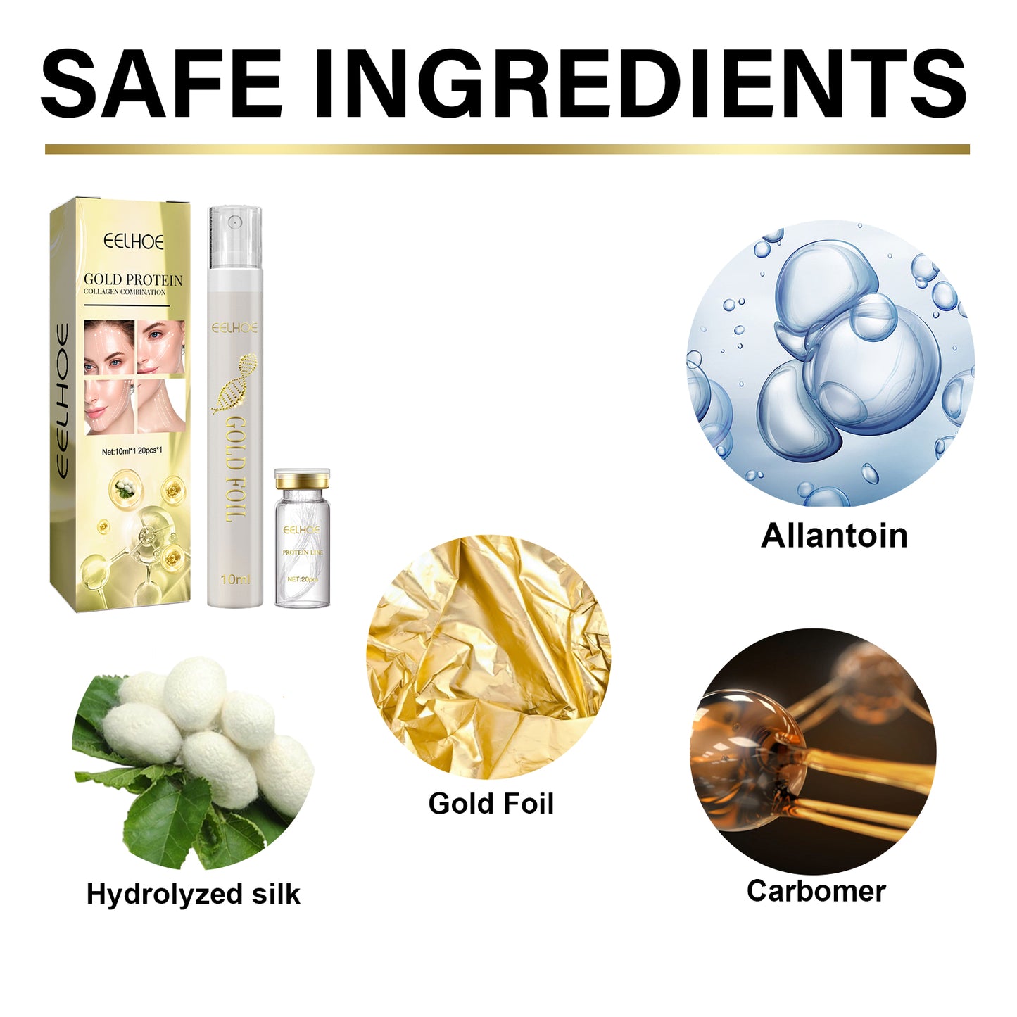 Fifuroes Protein Line Firming And Lifting Set, Face Smoothing Fine Lines Shaping And Firming Skin Moisturizing Serum