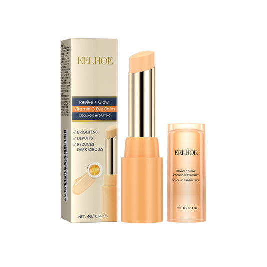Fifuroes Revive + Glow Vitamin C Eye Balm, Dark Circles Repair Moisturizing Firming Eye Cream Stick