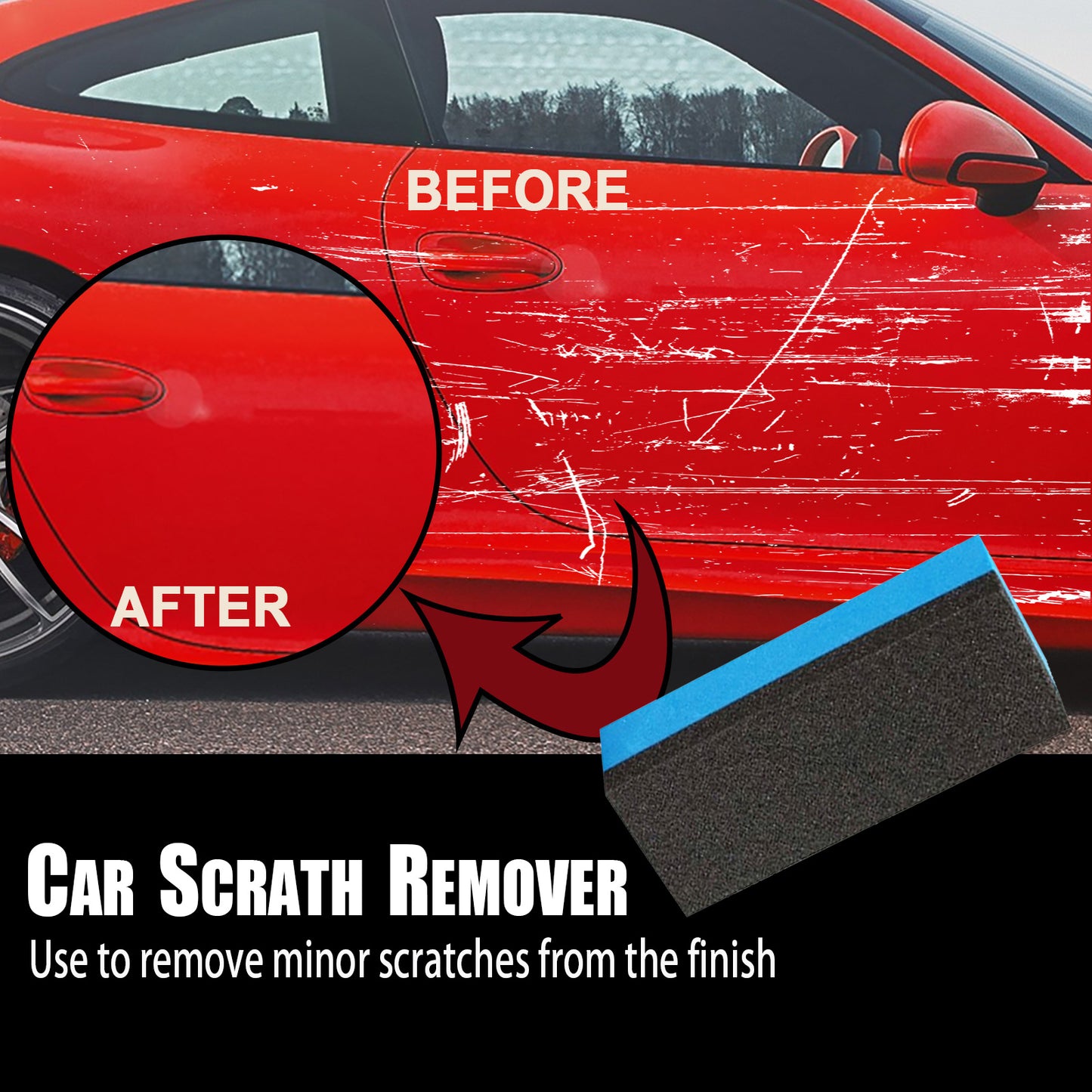 Fifuroes Car Scratch Remover, Demarking Abrasives Polishing Paint Retouching Paint Scratches Wax Scratches