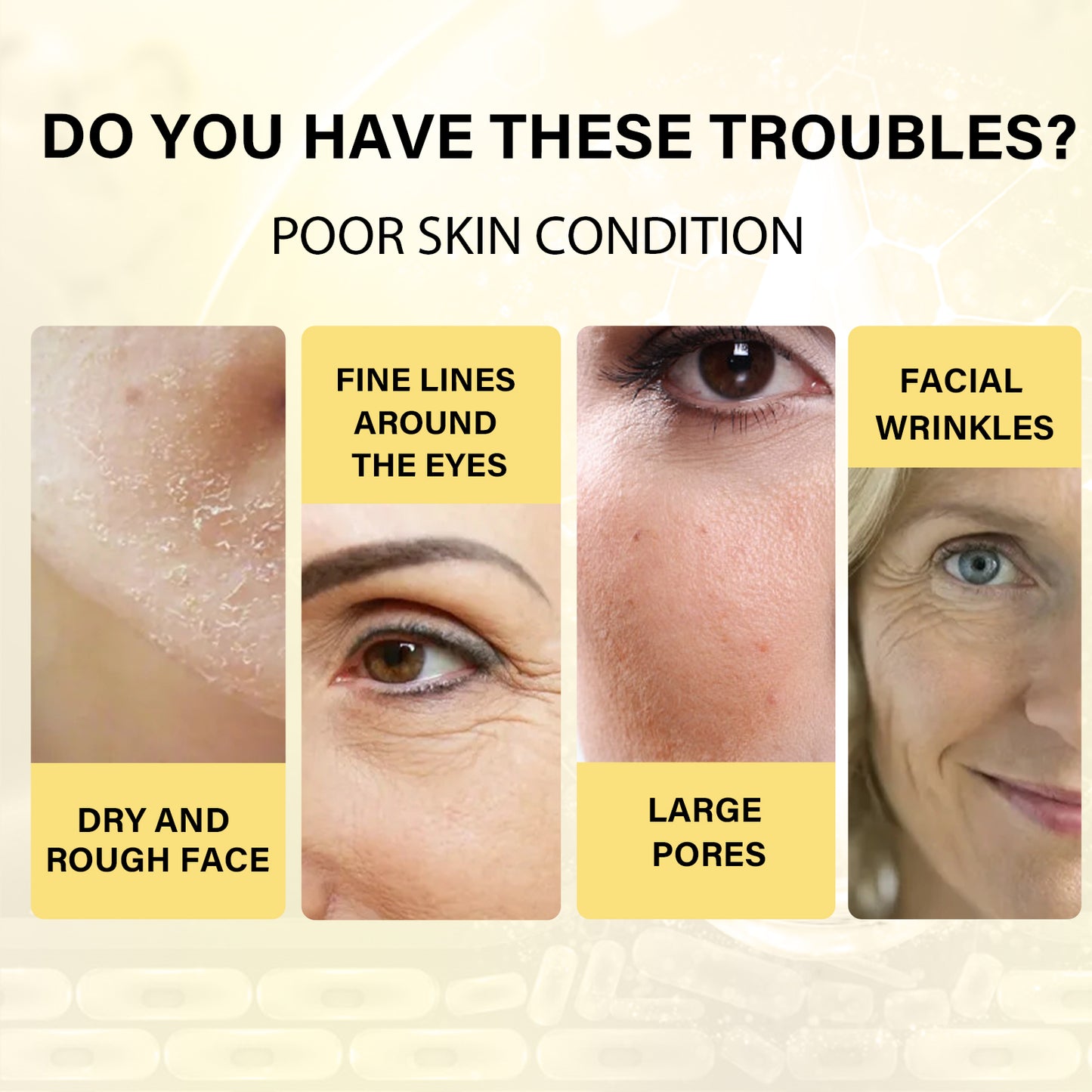 Fifuroes Protein Line Firming And Lifting Set, Face Smoothing Fine Lines Shaping And Firming Skin Moisturizing Serum