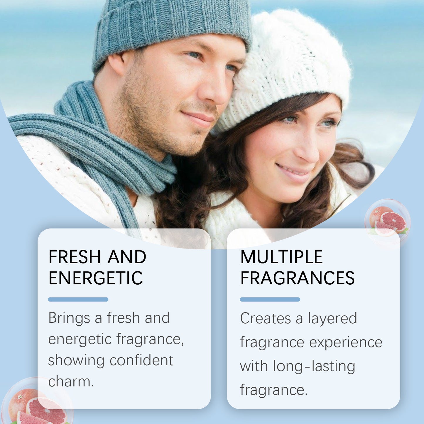 Fifuroes Peppermint Blue Perfumed Body Balm Natural And Elegant Body Fragrance Refreshing Long-Lasting Charm Convenient Balm