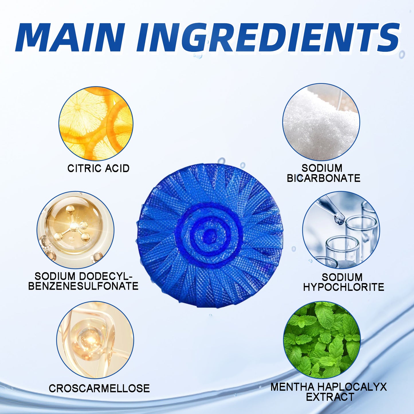 Fifuroes Automatic Toilet Bowl Cleaner, Household Descaling Deodorizing Deodorizing Odors Fresh Toilet Cleaning Block