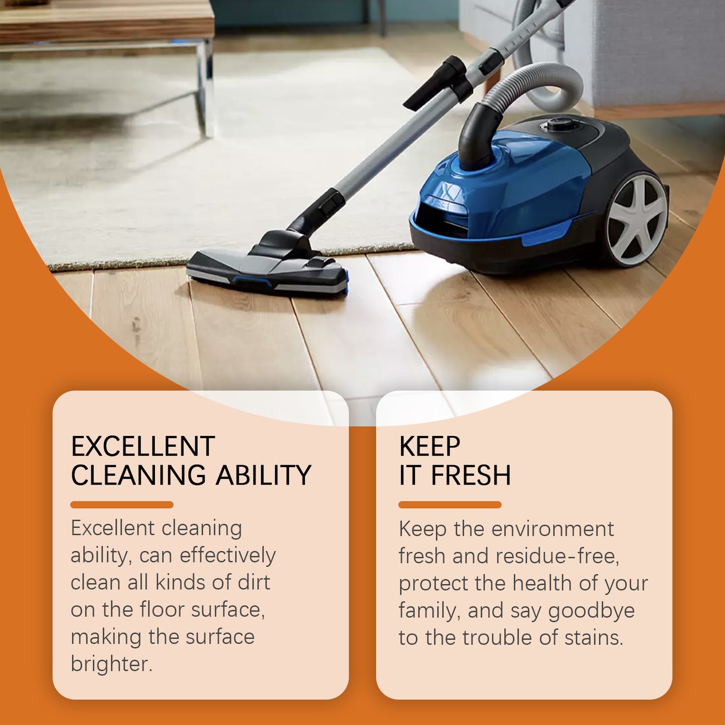 Fifuroes Floor Cleaner, Wood Floor Cleaning Polishing Brightening Strong Decontamination Descaling Tile Cleaner