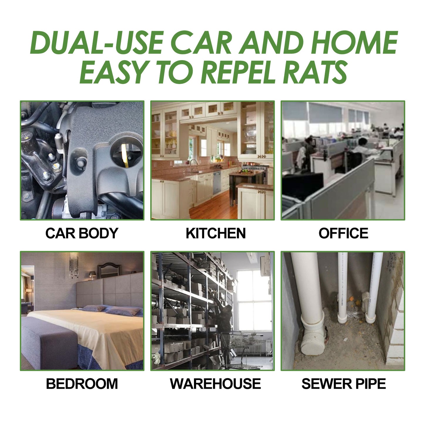 Yegbong Rat Repellent Pill, Car Engine Outdoor Home Indoor Rat Repellent Pill