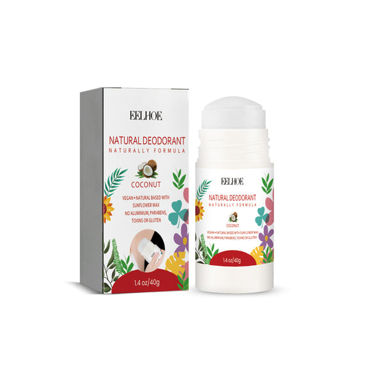Fifuroes Deodorant Solid Stick, Clean Underarm Odor Body Odor Perspiration Summer Refreshing Light Fragrance Lasting Care
