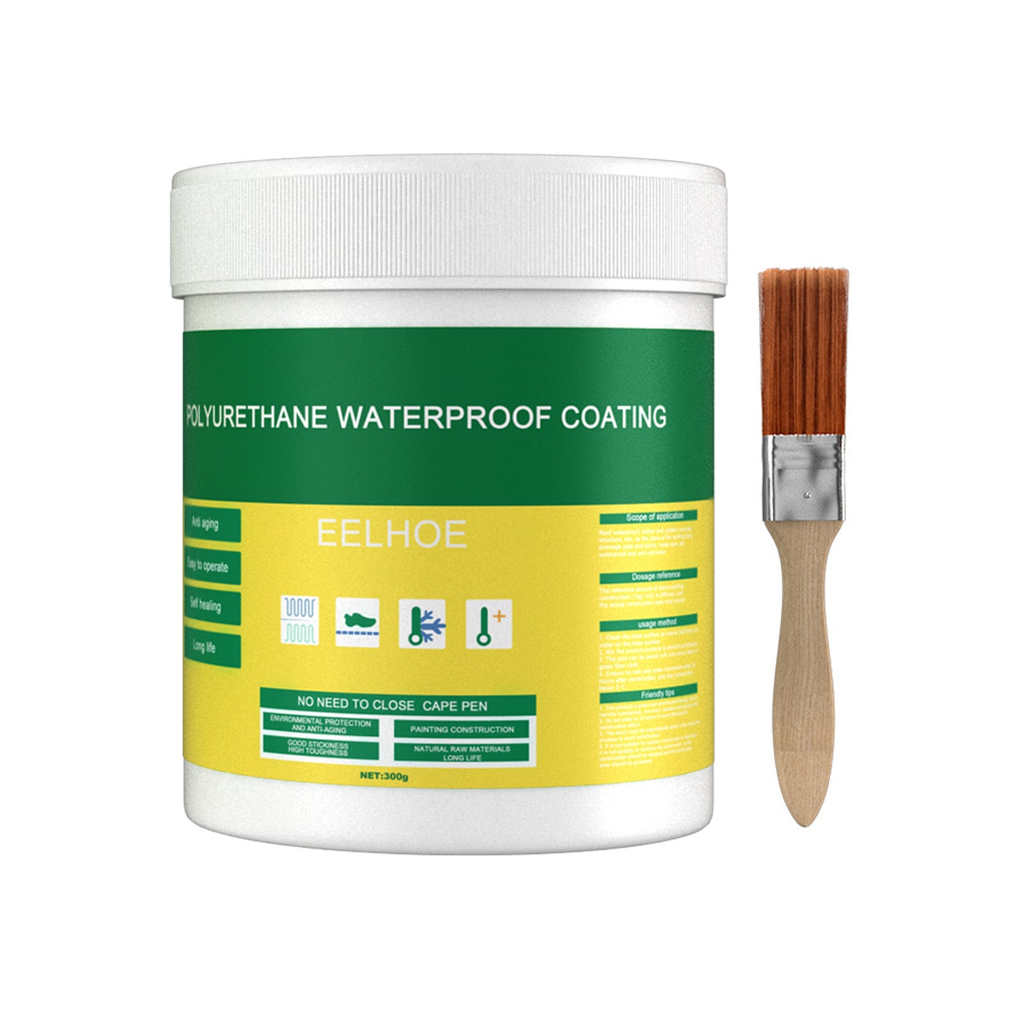 Fifuroes Floor Leak Waterproof Adhesive, Exterior Wall Bathroom Toilet Waterproofing Agent Brick Wall Permeable Paint