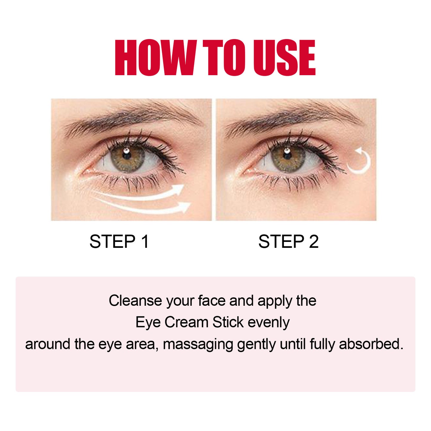 Fifuroes Retinol Eye Stick, Moisturize Eye Skin To Improve Eye Fade Out Fine Lines, Crow's Feet Wrinkles