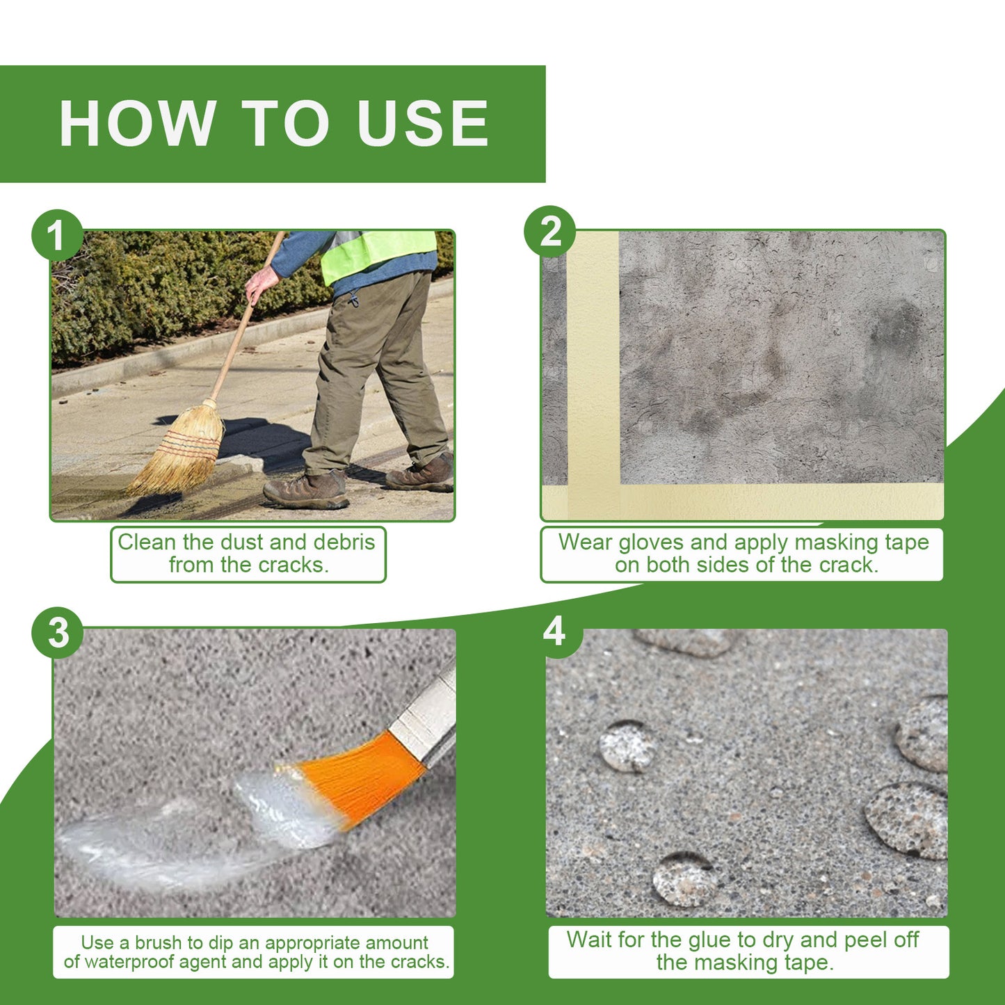 Fifuroes Transparent Waterproof Adhesive External Wall Roof Tile Wall Leak Repair Glue Multi-Purpose Sealing And Leak Proof Glue