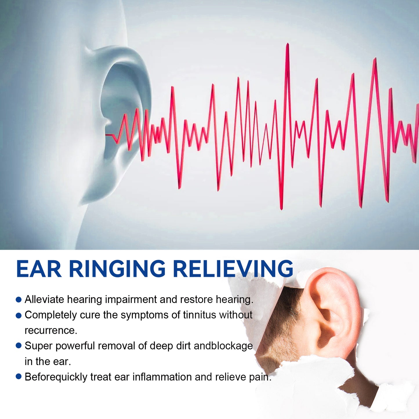 Fifuroes Ear Care Spray Ear Mild Care Earwax Cleaning Spray