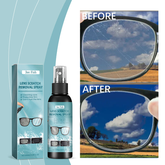 Fifuroes Lens Scratch Remover, Repair Scuff Scratches Refurbished Eye Lens Glass Blur Curing Agent