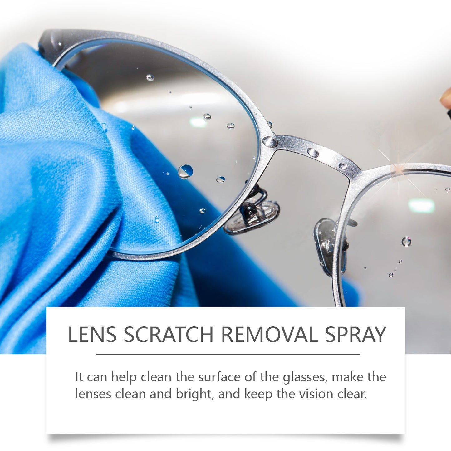 Fifuroes Lens Scratch Remover, Repair Scuff Scratches Refurbished Eye Lens Glass Blur Curing Agent